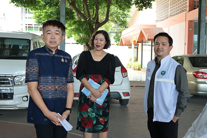 🧡 รองผู้ว่าราชการจังหวัดกาญจนบุรี พร้อม นพ.สาธารณสุขจังหวัดกาญจนบุรี นำคณะตรวจพื้นที่เตรียมการรับเสด็จ ทูลกระหม่อมหญิงอุบลรัตนราชกัญญา สิริวัฒนาพรรณวดี
